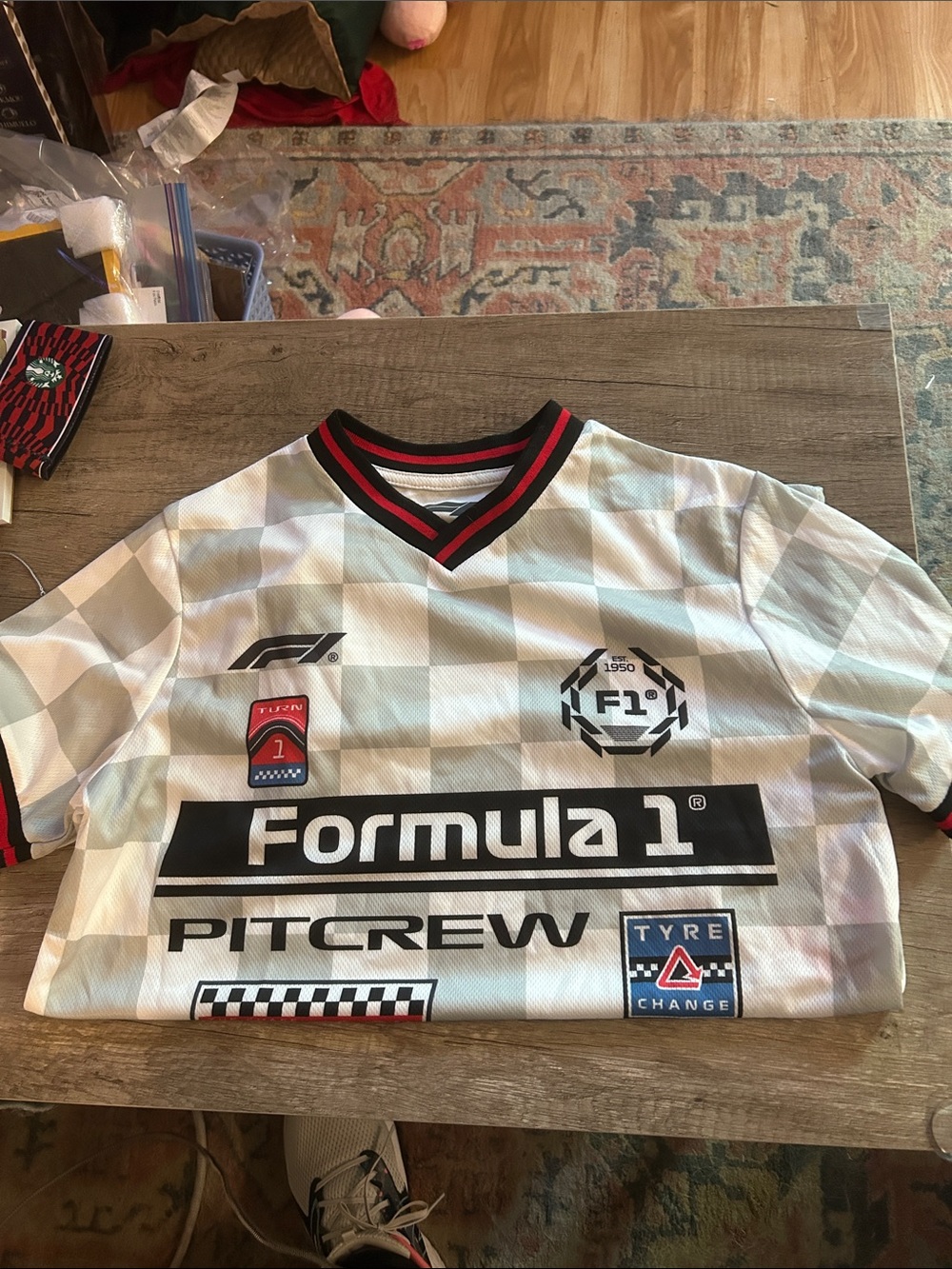 Formula 1 Pit Crew Short Sleeve Jersey - White